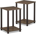 HomeStock Side End Table Set of 2 by Homestock