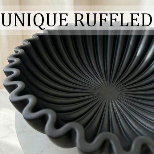 Decorative Bowls for Home Decor (Black, 7.9''x 3'') - Image 3