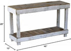 Mcchristian 46" Solid Console Table, Reclaimed Wood, Pine Top - Image 2
