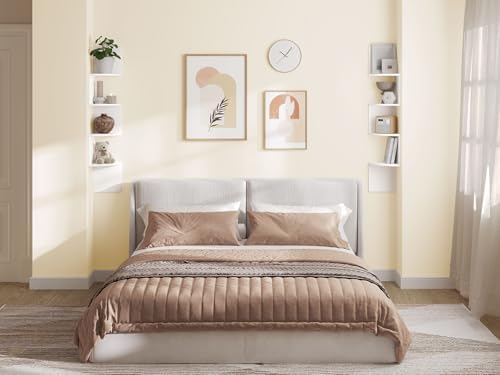 HOOBRO Corner Shelf Wall-Mounted, Set of 2 Floating Corner Shelves for Wall - Image 2