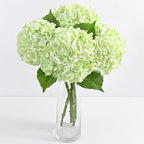 4Pcs Real Touch Hydrangea Artificial Flowers, 21" Fake Flowers, Light Green by Yastouay