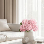 Coferset 3pcs Lifelike Real Touch Hydrangea Artificial Flowers,Pink - Image 6
