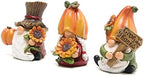 Hodao Thanksgiving Gnomes Decorations, Fall Pumpkin Elf Decor for Home 3pcs - Image 2