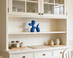 4 Inch Glossy Blue Balloon Dog Sculpture - Image 6