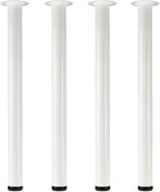 QLLY 27.5 inch / 70cm Adjustable Metal Desk Legs, Heavy Duty Furniture Table by QLLY