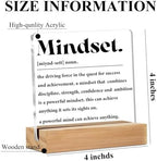 Inspirational Mindset Decor Acrylic Sign, Motivational Decor Acrylic Plaque - Image 2