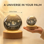 3D Solar System Crystal Ball 2.4in Universe Gifts for Space Lovers - Image 2