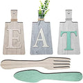 Jetec Cutting Board Eat Sign Set Wall Decor, Beige, Dark Gray, Gray White by Jetec
