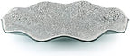 MDLUU Mosaic Centerpiece Tray, 11.6" Decorative Glass Plate, Home Decor Glass Bowl for Dining Room Table, Coffee Table, Gift (Silver) by MDLUU