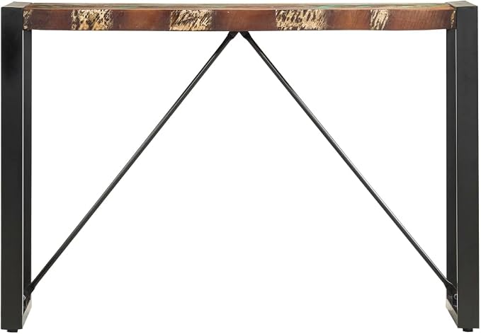 Console Table 43.3"x13.8"x29.9" Solid Reclaimed Wood, End Tables, Accent Tables - Image 3