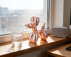 4 Inch Shiny Rosegold Balloon Dog Sculpture - Image 4