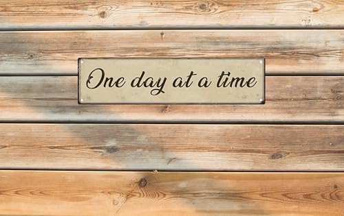 One Day At A Time Street Sign Retro Funny Wall Decor Metal Tin Signs Fall Season Horror Theme Inappropriate Humor Bar Home College Dorm Decor 16x4 in - Image 6