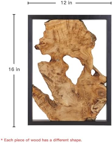 Modern Wood Wall Decor- Natural wood Handcrafted Rustic Charm for Your Home - Perfect for Living Room, Bedroom,Kitchen,or Office (Irregular*4) - Image 7