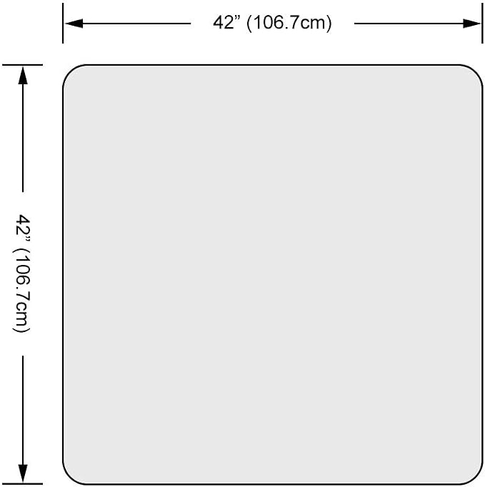 Dulles Glass 42 inch Square Glass Table Top - Image 3