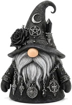 Gothic Gnome, Gothic Witch Gnome Figurine for Halloween Decorations, Home Shelves, Mantels & Home Garden Yard Decorations (Gothic Witchy Gnome) by Unknown