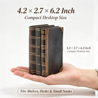 Decorative Books Coffee Table Books Decor - Resin Retro Classical Fake Decorative Books Set of 3 for Living Room, Office, Mantle Shelves Decor 4.2 * 2.7 * 6.2 Inch Guichifun - Image 2