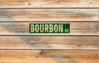 Bar Art Wall Decor Bourbon Decor Bourbon Street Sign Vintage Bourbon St Street Sign Rustic Metal Tin Sign Home Outdoor Art Wall Decor 4x16 Inch - Image 6