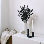 Uieke 17’’ Natural Bunny Tails Dried Flowers, 120 Pcs Dried Lagurus Ovatus, Dried Black Pampas Grass Decor for Farmhouse Flower Arrangements Wedding Home Craft Boho Party Halloween Decorations - Image 7