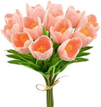 Mandy's 12pcs Artificial Light Pink Open Tulips by Mandys