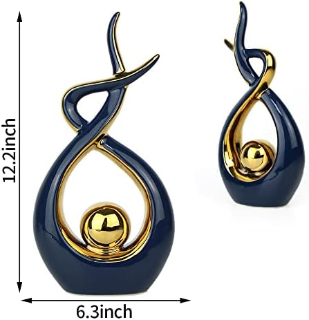Norrclp Home Decor Modern Abstract Art Ceramic Statue Table Decor (Large) - Image 6