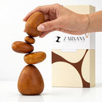 Cairn Sculpture – Magnetic Wood Art for Desk, Office & Indoor Decor by Unknown