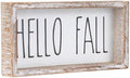 Hello Fall Sign for Table, Cute Fall Decor for Home by Linkwell