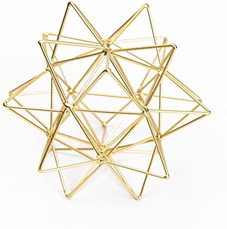 Metal Geometric Table Top Decor, 3D Metal Geometric Sculpture by YiLifebes-EasytoLife
