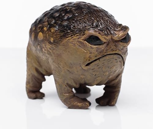 MOLMH Weird Queer Grumpy Frog Toad Statue Ugly Angry Outdoor Garden Yard Decor Statue Fun Novelty Home Office Decor Sculpture Unique Gift by MOLMH