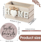 Queekay House Warming Gifts New Home Farmhouse Coasters Set of 6, Cinnamon - Image 2