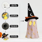 DAZONGE Set of 3 Halloween Ceramic Ghost Halloween Decorations Indoor - Image 5