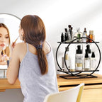 Bathroom Countertop Organizer, Black Perfume Organizer for Dresser - Image 2