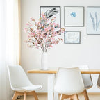 Sggvecsy Artificial Cherry Blossom Flowers 4 Pcs Faux Cherry Blossom Stems Faux Silk Cherry Blossom Branches 41’’ Fake Flowers Long Stems for Vase Arrangements Home Wedding Table Decor (Pink) - Image 3
