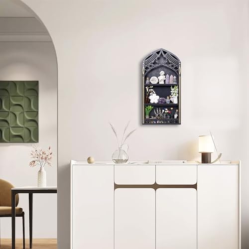 Trinket Shelf, Gothic Decor for Wall, Goth Room Decor, Crystal Display - Image 4