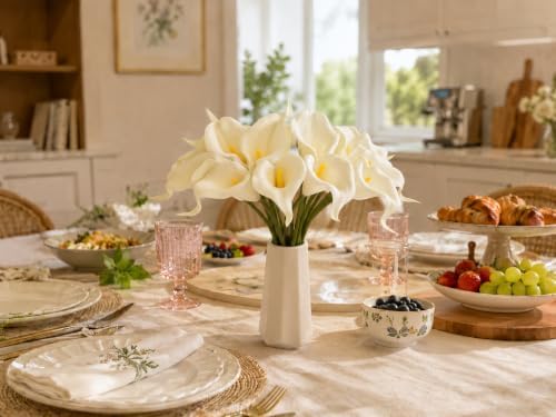 Mandy's 20pcs Cream Calla Lily Artificial Flowers - Image 5