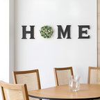 Mkono Home Sign Wall Decor, Farmhouse Wood Letters Eucalyptus for O, Black - Image 5