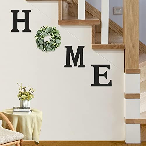 Pinkpum Wood Home Sign with Eucalyptus Wreath for O Home Decor Wall Decor - Image 4
