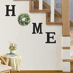 Pinkpum Wood Home Sign with Eucalyptus Wreath for O Home Decor Wall Decor - Image 4