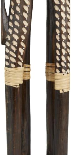 Deco 79 Wood Giraffe Decorative Sculpture Home Decor Statue, Accent Figurine 8" x 4" x 31", Dark Brown - Image 4