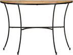 Industrial Style Side Table, Natural Solid Mango Wood End Stand - Image 3