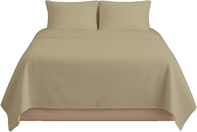 Sleeper Sofa Bed Sheet, 100% Cotton 400 Thread Count, 4 Piece Set, Deep Pocket by BeyondWhatYouSee