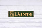 Vintage Irish Slainte Cheers Metal Sign 4x16 In Retro Beer Wall Decor For Man Cave Bar And Home Metal Outdoor Decor - Image 6