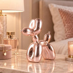 Pink Balloon Dog Decor - Animal, Shelf & Modern Desk Statue - Office Gold Decorations - Image 2