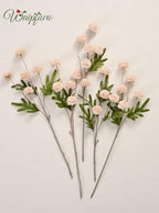 Waipfaru 10pcs Fake Silk Pompon Mums Artificial Flowers - Image 6