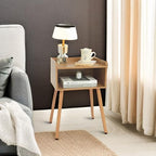MaxSmeo Nightstand, Mid Century Modern Side Table Bedroom - Image 5
