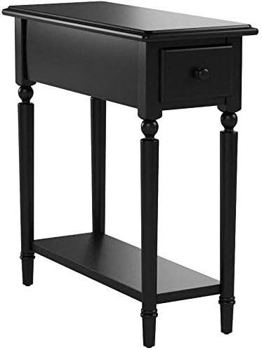 Coastal Solid Wood Narrow End Table - Image 5