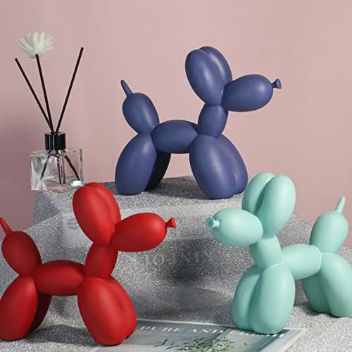 Creative Balloon Dog Sculpture Modern Home Decoration Trendy Animal Art Ornaments Collection Figurine Bedroom Living Room Office Desktop Resin Decors - Image 2