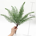 CATTREE Artificial Boston Fern Plants, Fake Ferns Shrubs Plastic Faux Greenery Bushes for Indoor Outdoor Decor Home Kitchen Table Vase Garden Verandah Porch Planter Filler Plant DIY Decorations 4 Pack - Image 6