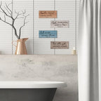 4 Pieces Christian Bible Verses Wall Decor Religious Prayer Wall Art Wooden Bathroom Decor Farmhouse Religious Gifts for Women Office Home Bedroom Bathroom Living Room(Farmhouse 10x4 In) - Image 6