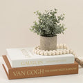 Set of 2 Premium Linen Decorative Books with Hidden Storage - Stackable Faux Book Box for Coffee Table Styling & Organization, Real Fabric Cover Fake Books as Display Riser for Shelf & Entryway by DesigntheQuietwithFveuc