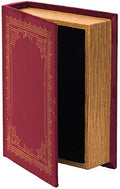 VW Vintiquewise Decorative Vintage Book Shaped Trinket Storage Box - Red by Vintiquewise